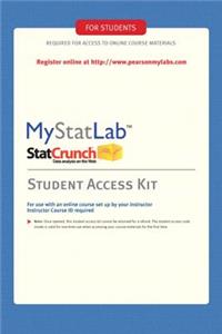 Mylab Statistics -- Standalone Access Card