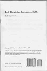 Basic Biostatistics: Formulas And Tables