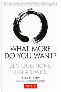 What More Do You Want?: Zen Questions, Zen Answers