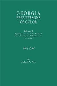 Georgia Free Persons of Color. Volume II