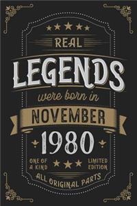 Real Legends were born in November 1980