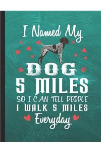 I Named My Dog 5 Miles So I Can Tell People I Walk 5 Miles Everyday