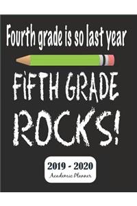 Fifth Grade Rocks 2019 - 2020 Academic Planner