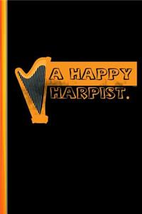 A Happy Harpist.