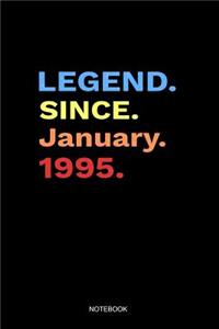 Legend Since January 1995 Notebook