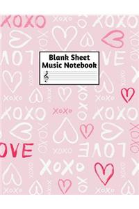 Blank Sheet Music Notebook