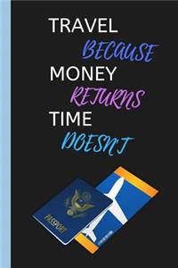Travel Because Money Returns Time Doesn't