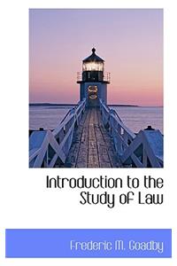 Introduction to the Study of Law