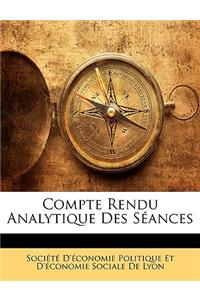 Compte Rendu Analytique Des Seances