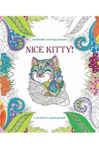 Zendoodle Coloring Presents Nice Kitty!