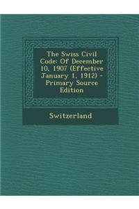 The Swiss Civil Code