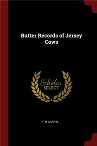 Butter Records of Jersey Cows