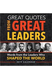 2019 Great Quotes from Great Leaders Boxed Calendar