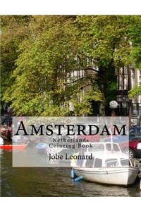 Amsterdam, Netherlands Coloring Book