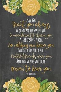 Chalkboard Journal - Irish Blessing (Mixed Yellow)