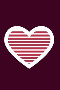 Retro Striped Heart