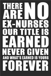 There Are No Ex Nurses Our Title Is Earned Never Given And What's Earned Is Yours Forever