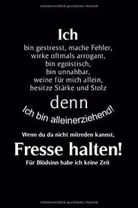 Alleinerziehend Notizbuch