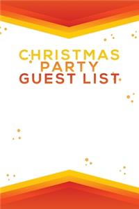 Christmas Party Guest List