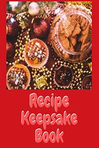Recipe keepsake book