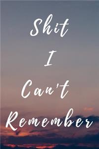 Shit I Can't Remember