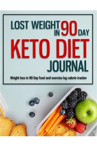 KETO DIET JOURNAL LOST WEIGHT IN 90 DAY - Weight loss in 90 day food and exercise log calorie tracker