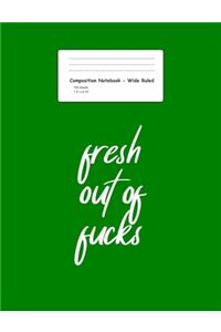 Composition Notebook - Wide Ruled