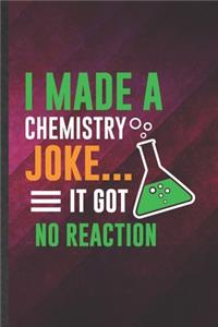 I Made a Chemistry Joke It Got No Reaction
