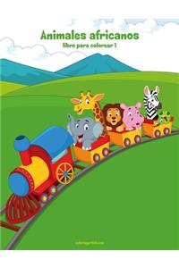 Animales africanos libro para colorear 1
