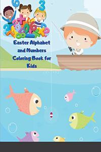 Easter Alphabet and Numbers Coloring Book for Kids