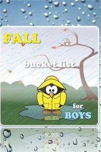 Fall Bucket List for Boys