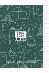 Graph Paper Notebook 1/4 Inch Squares