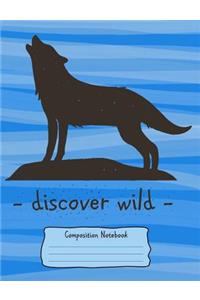 Wolf Silhouette Composition Notebook
