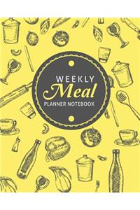 Weekly Meal Planner Notebook