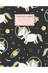 Wide ruled Composition notebook