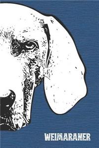 Weimaraner Lined Notebook
