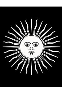 Sun Leo Notebook Journal 150 Page College Ruled Pages 8.5 X 11