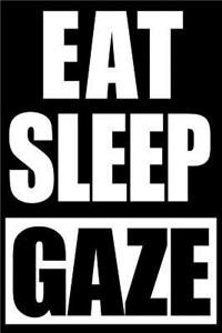 Eat Sleep Gaze Astronomer Funny Notebook, Medium College Ruled Blank Journal