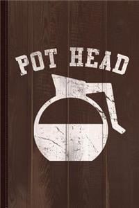 Coffee Pot Head Journal Notebook
