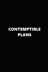 2019 Weekly Plans Funny Theme Contemptible Plans Black White 134 Pages