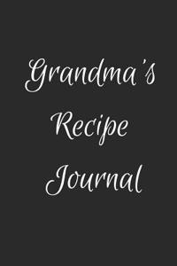 Grandma's Recipe Journal