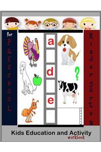 Kids Education and Activity workbook for Preschool kindergarten