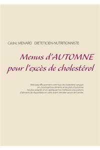 Menus d'automne pour l'excès de cholestérol