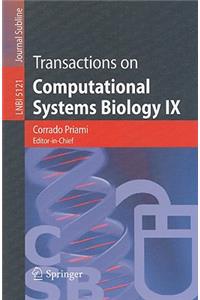 Transactions on Computational Systems Biology IX