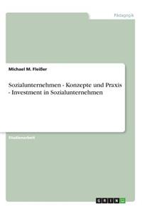 Sozialunternehmen - Konzepte und Praxis - Investment in Sozialunternehmen