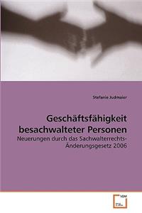 Geschäftsfähigkeit besachwalteter Personen