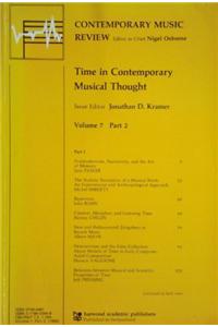 Time in Contemporary Musical Thought