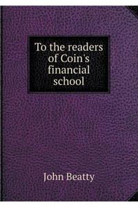 To the Readers of Coin's Financial School