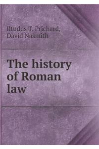 The history of Roman law