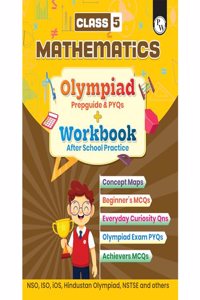 PW Olympiad Plus Workbook For Class 5 Maths Prepguide, PYQs and Worksheets (Paperback, PW)
